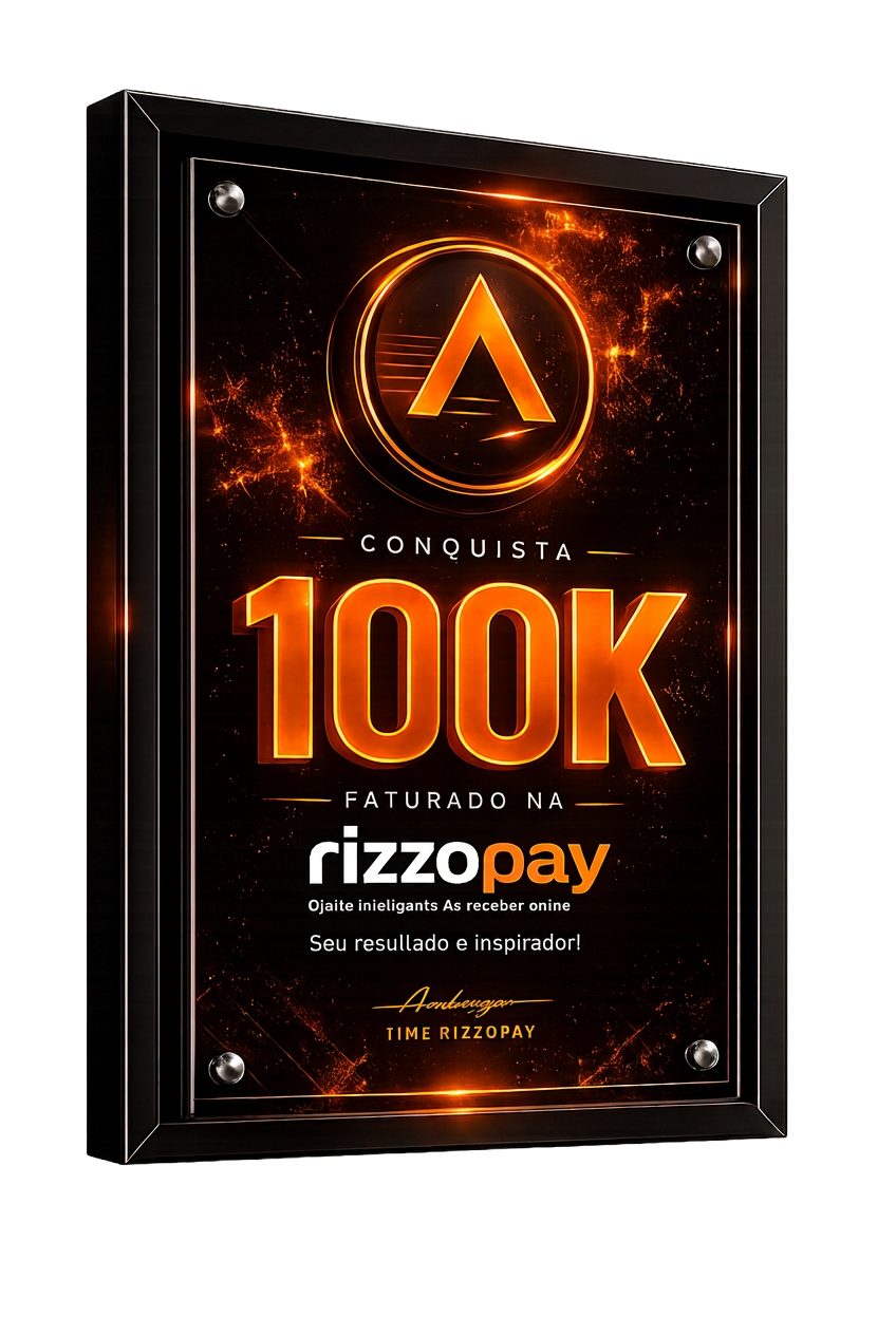 Conquista 100K faturado na rizzopay