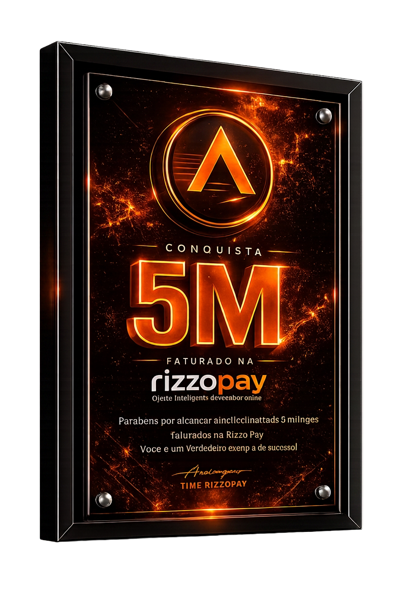 Conquista 5M faturado na rizzopay